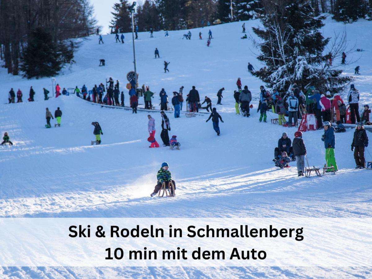 Ferienhaus Grimme - 350M2, 18 Betten - Mit Indoorspielplatz, Pool, Grosser Terrasse, Grill, Sauna, Kicker, Dart, Uvm - Ideal Fuer Familien Schmallenberg Buitenkant foto